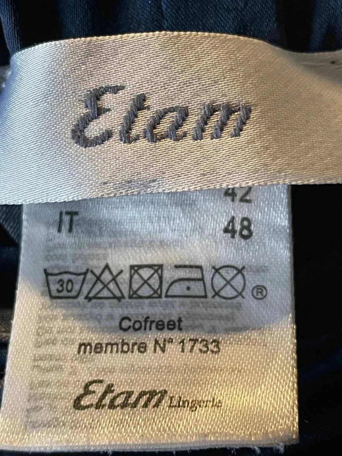 Pijama corto Etam de lunares azules T44 para dormir – photo 3